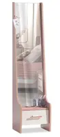 Stojací zrcadlo viviana - růžová, bílá