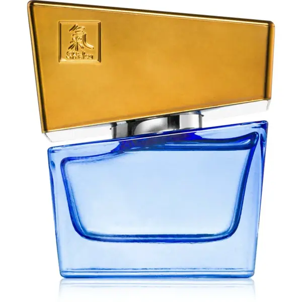 HOT Shiatsu Dark Blue parfém s feromony pro muže 50 ml