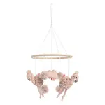 Dřevěný kolotoč plameňák, Pink