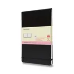 Skicář Moleskine Watercolour Album - tvrdé desky A4, černý