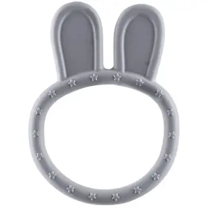 Silikonové kousátko Rabbit, Dove Grey