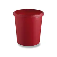 Odpadkový koš Helit, objem 18 l - červený