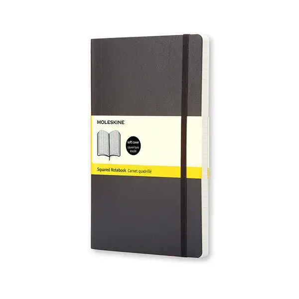 Zápisník Moleskine - měkké desky, S, čtverečkovaný - černý