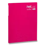 Katalogová kniha FolderMate Nest, A4, 20 fólií - růžová