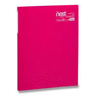 Katalogová kniha FolderMate Nest, A4, 20 fólií - růžová