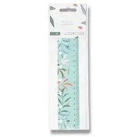 Pravítko/záložka, Botanical náplň A5 k Notebook Filofax