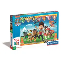 Clementoni - Puzzle Supercolor 104 Tlapková patrola