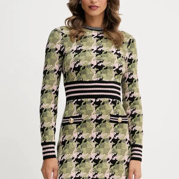 Šaty Silvian Heach AGVA zelená barva, mini, GPA25272VE