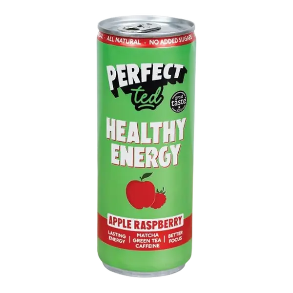 NATU Healthy Matcha Energy Drink jablko a malina 250 ml