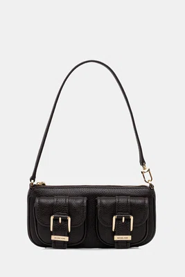 Kožená kabelka MICHAEL Michael Kors zelená barva, 32S5GZCU1L