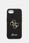 Obal na telefon Guess iPhone 16e černá barva, GUHCPSE4HG4SGK