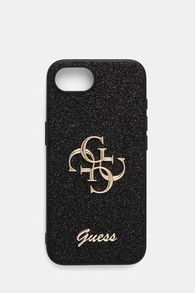 Obal na telefon Guess iPhone 16e černá barva, GUHCPSE4HG4SGK