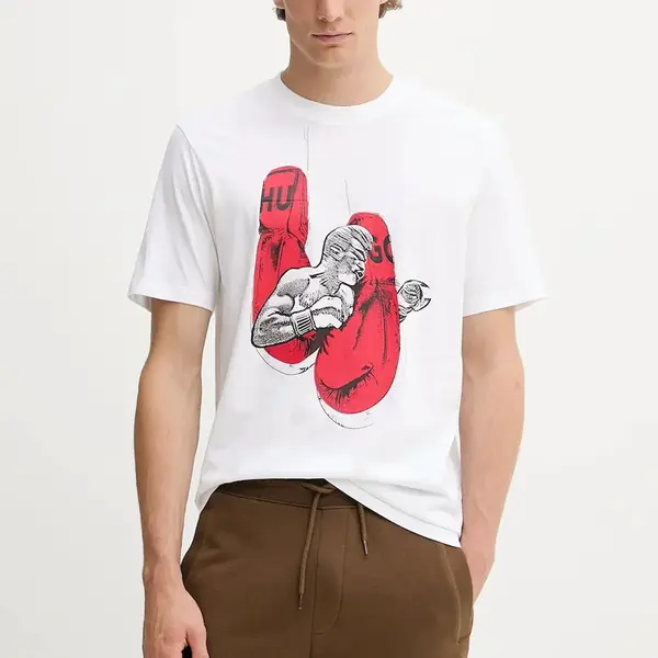 Bavlněné tričko HUGO Diboxer