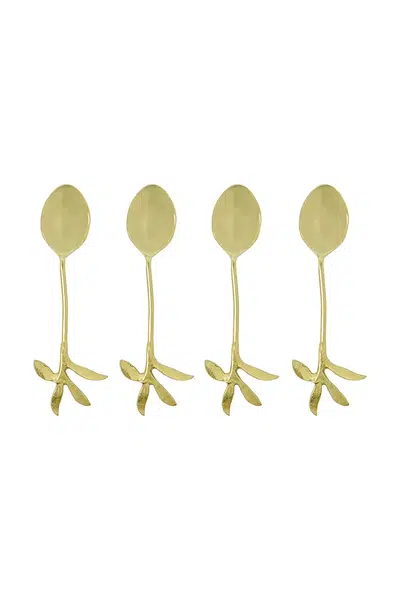 Sada lžiček House Doctor HDServe 4-pack žlutá barva