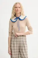 Ozdobný límec z džínoviny Renewed creative upcycling