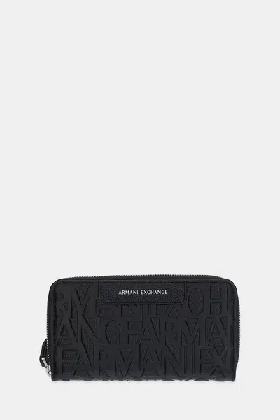 Peněženka Armani Exchange dámská, černá barva, XW001606 AF15774