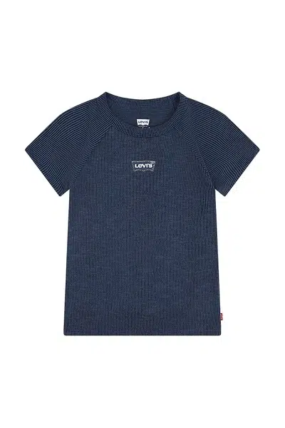 Dětské tričko Levi's COLOR BLOCK RAGLAN TOP tmavomodrá barva, 3EN517