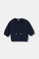 Kojenecká mikina United Colors of Benetton tmavomodrá barva, s aplikací, 3MDSA1061