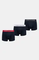 Boxerky Tommy Hilfiger 3-pack pánské, tmavomodrá barva, UM0UM03457