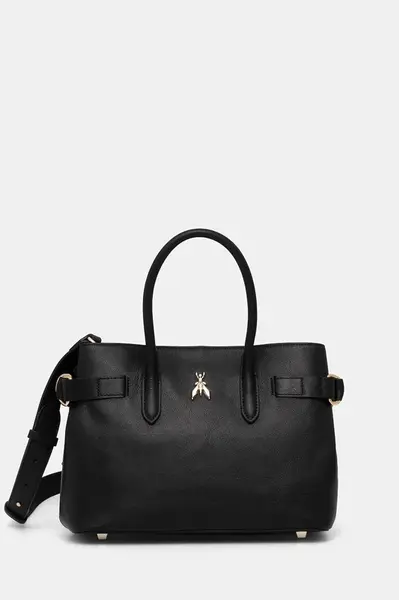 Kožená kabelka Patrizia Pepe černá barva, 8B0282 L162