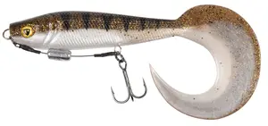 Fox rage gumová nástraha pro grub loaded uv glitter perch - 16 cm