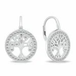 Brilio Silver Designové stříbrné náušnice strom života EA70W