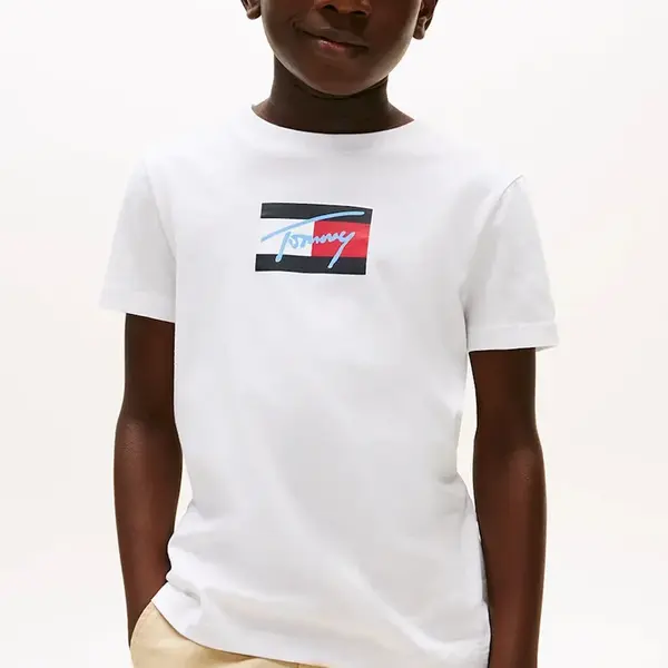 Tričko Tommy Hilfiger bílá barva, KB0KB09725