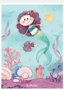 Poznámkový blok A6, Mořská panna