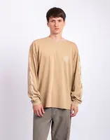 Tričko Carhartt WIP L/S Terrestrial T-Shirt Dusty H Brown/Natural pigment dyed