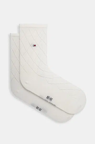 Ponožky Tommy Hilfiger dámské, bílá barva, 701228933