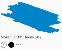 Olejová barva Umton 20ml – 0033 Coelinová modř