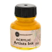 Kaligrafický inkoust Manuscript 30ml – žlutý brilantní