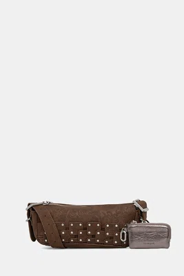 Kabelka Desigual NEW PATCH 1 CHOCO hnědá barva, 25WAXPBO