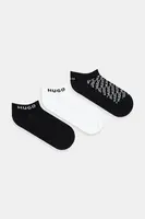 Ponožky HUGO 3-pack černá barva, 50543195