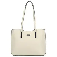 Stylová dámská kabelka na rameno Delami Velvet Aura, světle krémová