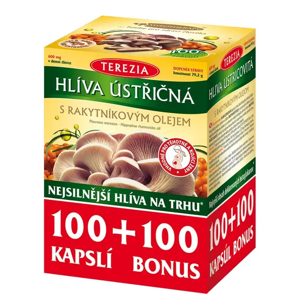 Terezia Hlíva ústřičná S Rakyt.olejem Cps.100+100
