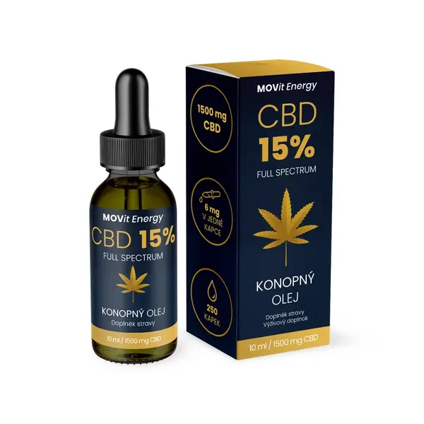 Movit Cbd 15% Full Spectrum konopný olej 10ml