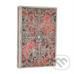 Paperblanks - týždenný diár Garnet 2026 (flexi, mini, horizontálny, elastické zatváranie)