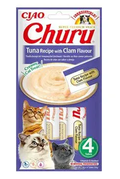 Churu Cat tuna recipe with clam flavor 4x14g