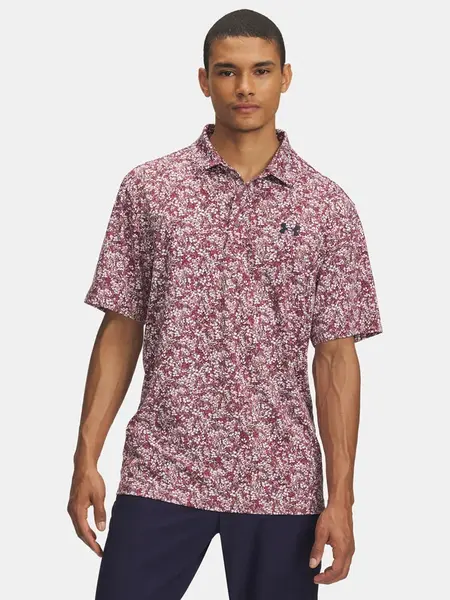 Pánské tričko Under Armour UA Playoff 3.0 Printed Polo-PNK - Pánské