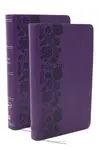 NKJV Bible + Journal Set: Personal Size, Large Print Bible with Cross-References, Purple Leathersoft - Thomas Nelson