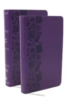 NKJV Bible + Journal Set: Personal Size, Large Print Bible with Cross-References, Purple Leathersoft - Thomas Nelson