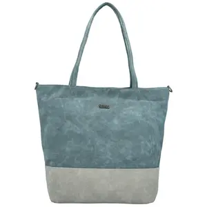 Trendy dámská koženková kabelka na rameno Jigme, světle modrá