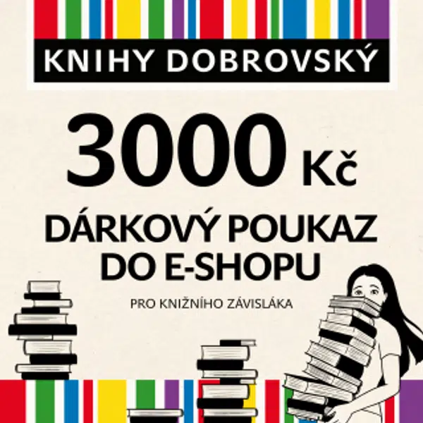 E-shopová dárková poukázka pro knižního závisláka 3000 Kč
