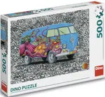 Puzzle Hippies VW 500 dílků