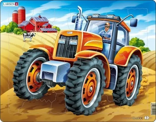 Puzzle Traktor na poli