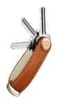Orbitkey Pebbled Leather Key Organiser Amber