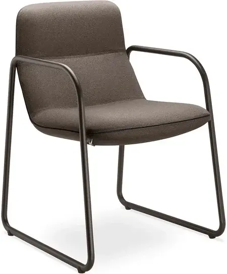 LD SEATING Dizajnové kreslo FLEXI LOUNGE, FL-M-Q-N7, bronzová podnož