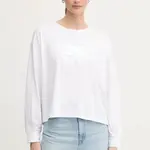 Bavlnené tričko s dlhým rukávom Dkny