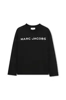 Detská bavlnená košeľa s dlhým rukávom Marc Jacobs